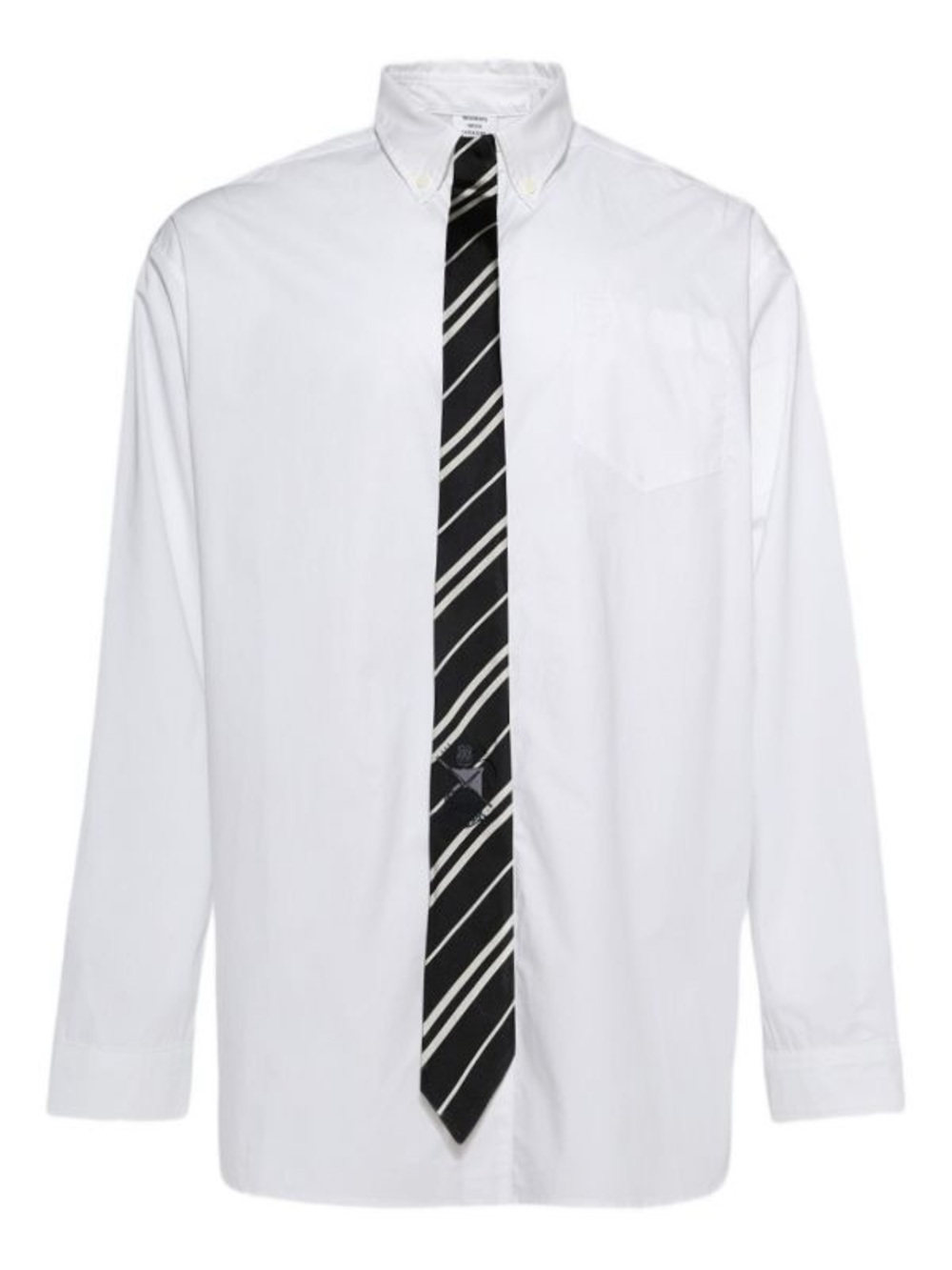 Vetements Tie Detail Shirt White Black Men’s Small